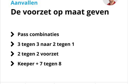 Voetbaltrainingen