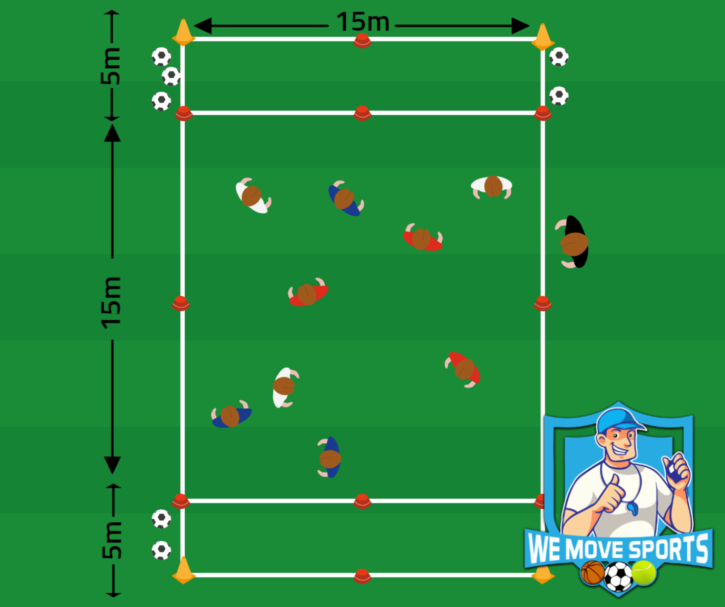 Voetbal oefeningen