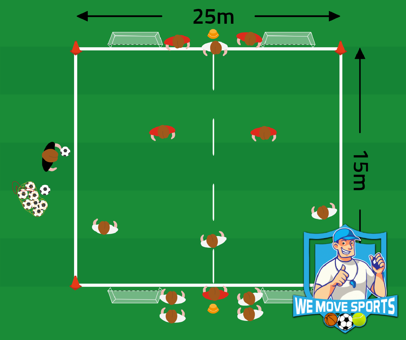 Voetbal oefeningen